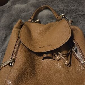 Michael Kors Brown Leather Backpack